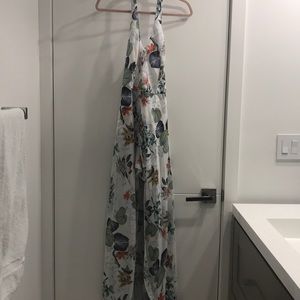 HALTER MAXI DRESS W SHORTS